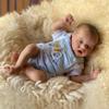 18 tommers naturtro gjenfødt jentedukke TWIN En søt livlig sovende nyfødt babydukke Full vinylkropp Babyguttdukke Real Like Kid's House Play Toy Ages 3+