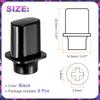 uxcell Guitar Toggle Switch Plastic Cross Slot Toggle Pickup Switch Knob Replacement Parts for SQ ST TL Electric Black 6-Pack 3-Way/5-Way Tips,