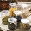 Bamboe Deksel Glazen Pot Transparante Graan Opslagpot Snoeppot Voedsel Opslagpot Fles Gedroogd Fruit Snack Doos Bureau Decoratie