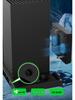 Xbox Series X Kühlbasis mit Ladegerät, Kopfhörerständer & Kartenaufbewahrung