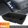 Spacious for Tesla Model Y Custom-Fit Storage Box Large Capacity Concealed Organizer with Premium Felt Sliding Drawer New Amagi