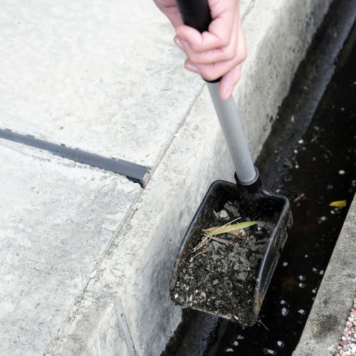 Azuma Industries TK Mud Shovel for Removing Mud from Gutters, Grooves, and Dams (community Manholes). Features Drainage Holes for Easy Cleaning. Width
