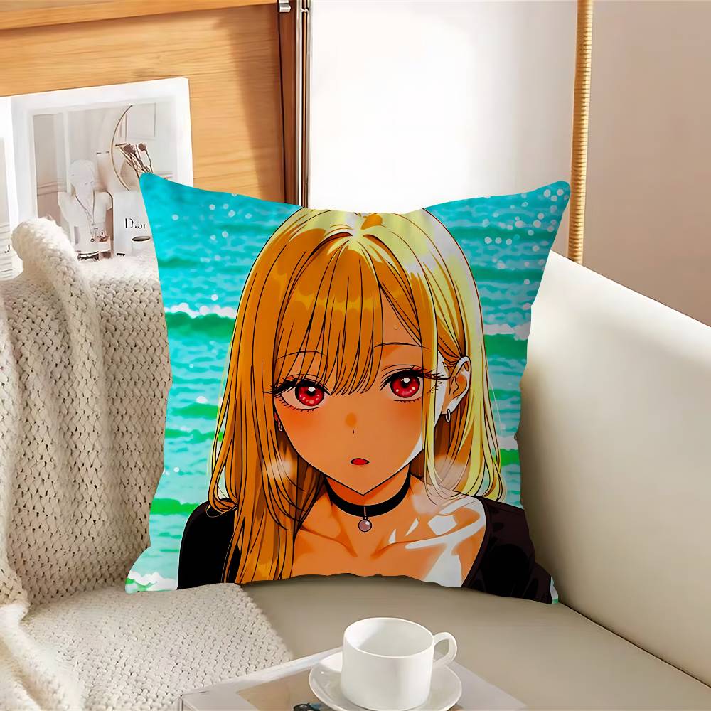 

My D-Dress-Up DarlingS Pillow Case Removable Washable Cushion Cover – All-Season Soft Linen 12x12Inch