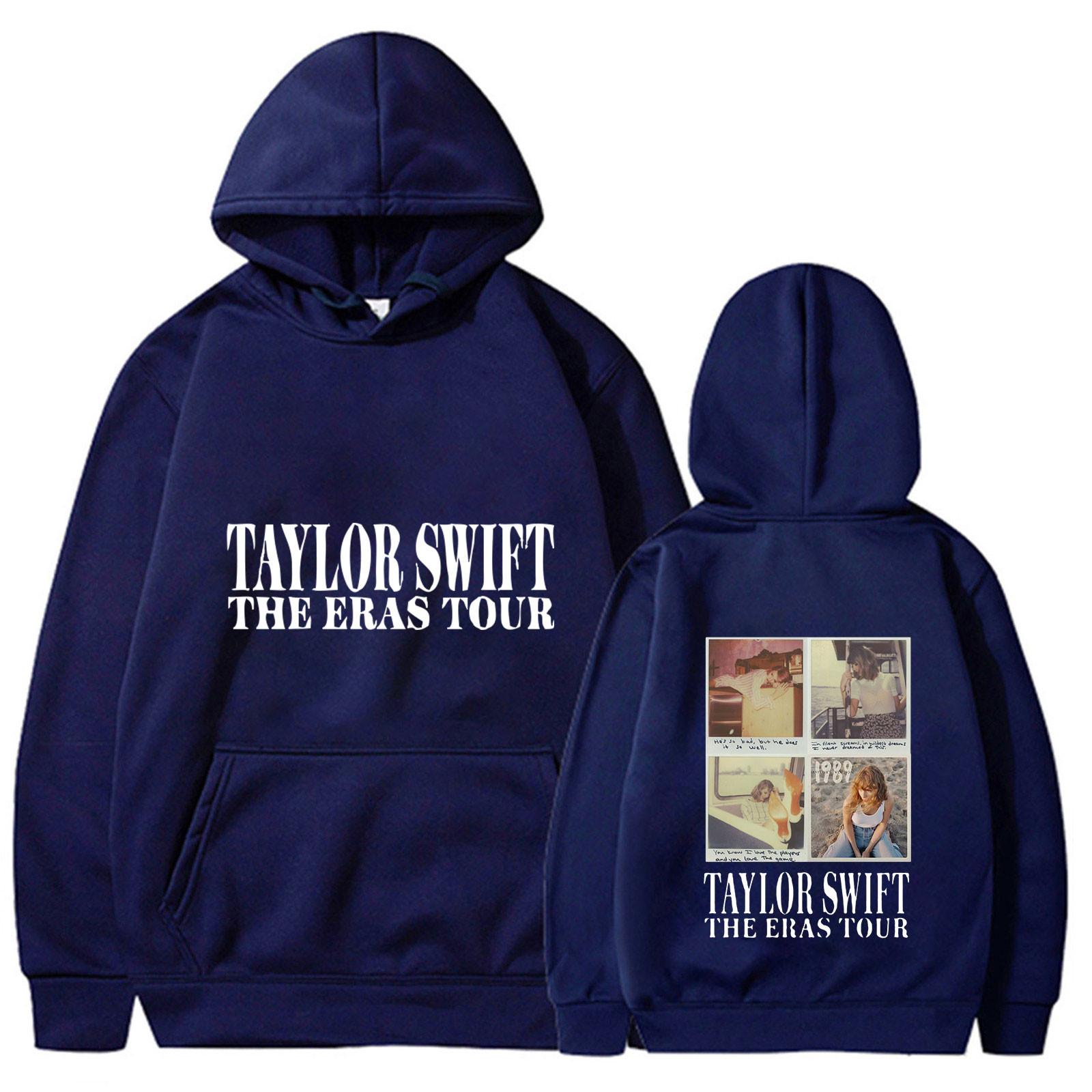 

Fashion Casual Long Sleeved Letter Printing Loose Plush Pullover With Rope Hoodie M