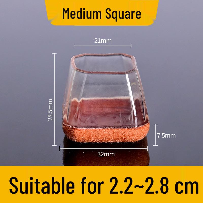 Durable Silicone Non-Slip Chair Leg Covers with Noise Reduction & Thickened Edge