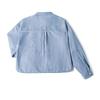 FW24 Loose Fit Lapel Long Sleeve Denim Casual Shirt Women shirts Light-Blue LWT0089126DE00FA06878