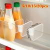 5/piece Transparent Plastic Kitchen Storage Divider - Adjustable Storage, Multifunctional Storage Box, Refrigerator Divider