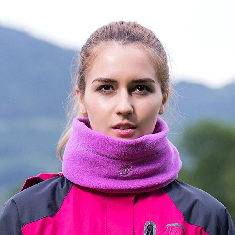

Tantuo Outdoor Men and Women Fleece Hat Fall and Winter New Warm Multi-Functional Fleece Hat Windproof Scarf Head Cover Purple One size