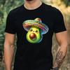 Men's T-Shirt Funny Avocado Motif Cotton Size XS To 5XL