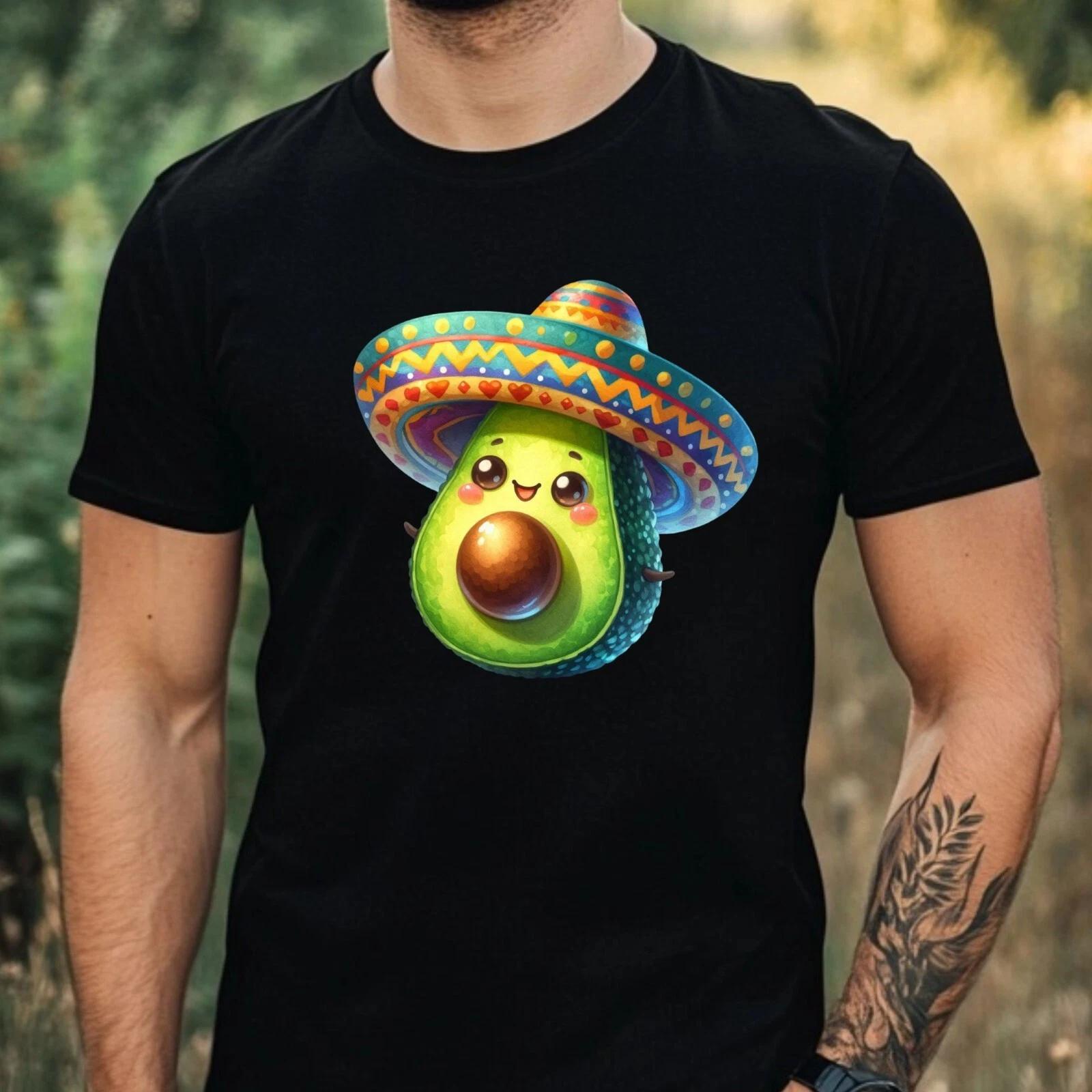 T-Shirt Herren Lustige Avocado Motiv Baumwolle Größe XS bis 5XL XXXL