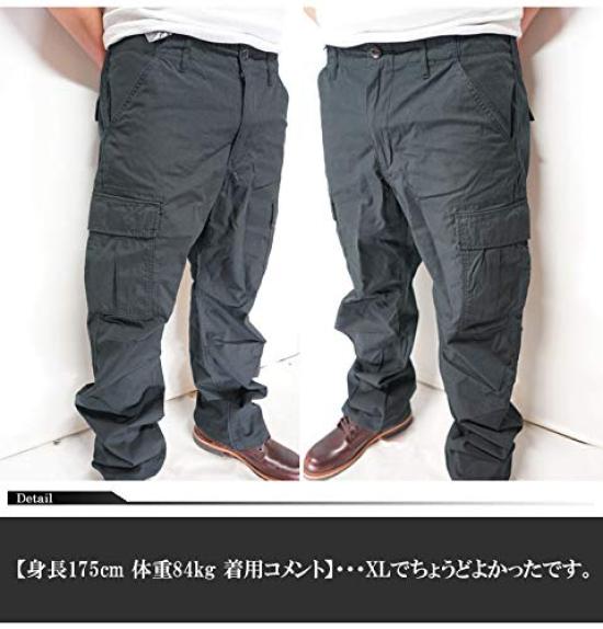 AVIREX Long Pants COTTON RIP STOP FATIGUE Ripstop Fatigue Pants 2XL 012 Black Camo PANTS/Cotton Men's 783-3910013