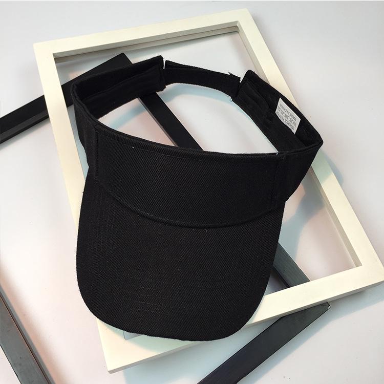 Korean Women's Quick-Dry Sports Visor: Solid Color, Sun Protection for Summer