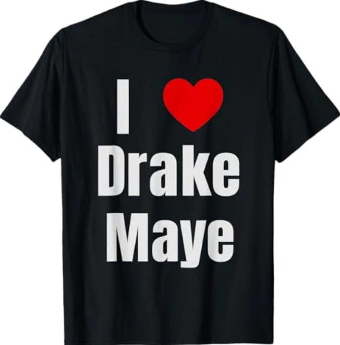 I Love Drake Maye Qb Football Fan Tshirt S