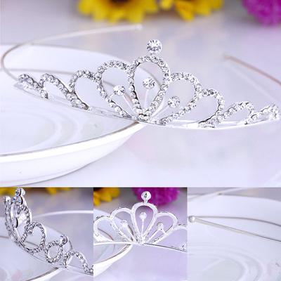 Good Kids Bridal Girls Crown Headband 1PC Crystal Wedding Party Princess Hair Accessiories Hair Band Tiaras