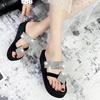 Fashion 2025 Luxury Design Bling Flip Flops for Woman Thick Bottom Clip-Toe Wedges Slippers Women Summer Outdoor Slip-On Slides Mujer