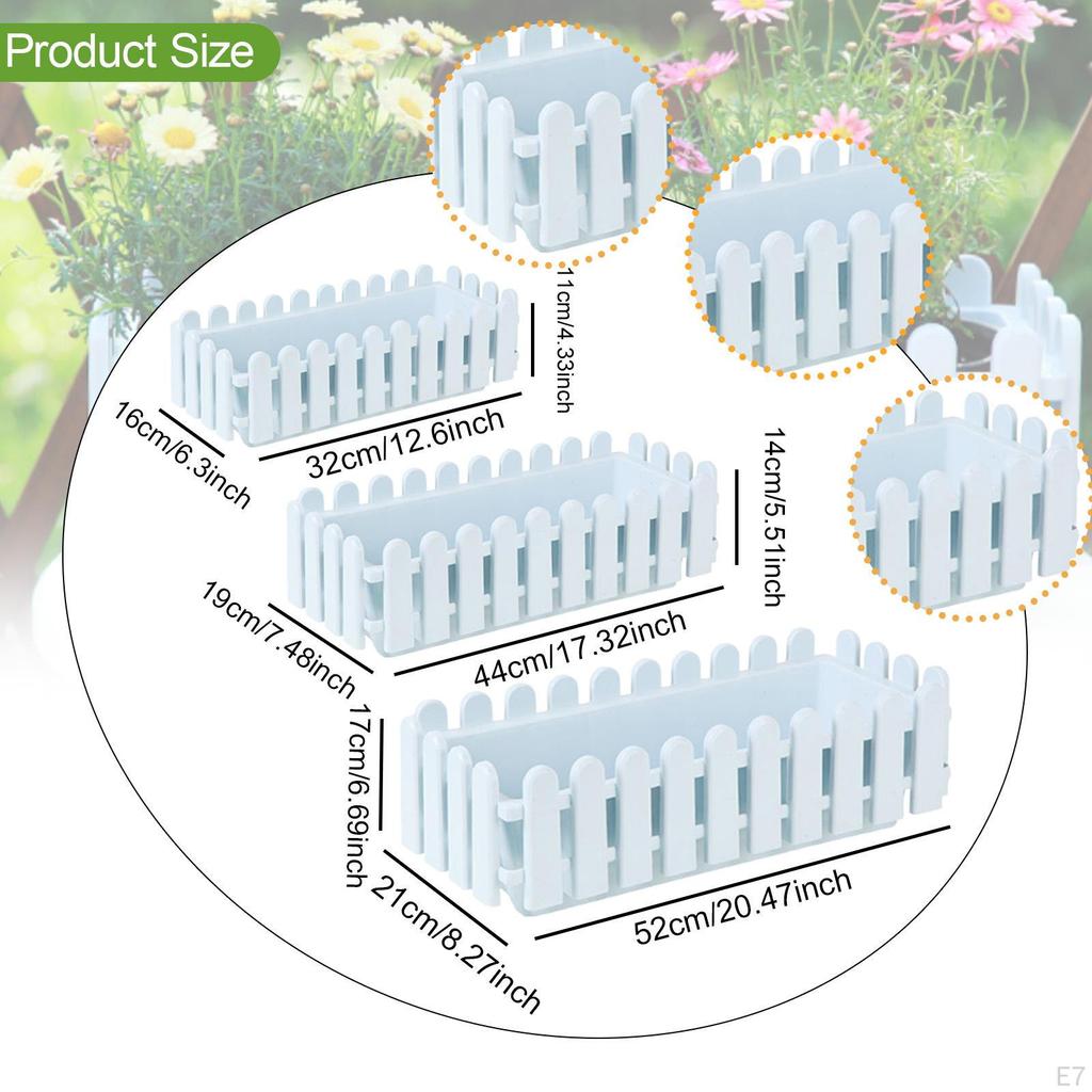 Cachepô de Cerca Vaso de Flores Planta Floreira para Jardim Quintal Pátio Varanda