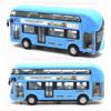 Premium Quality Double-decker Tour London City Bus Pull Back Car Kid Toy With Sound And Light