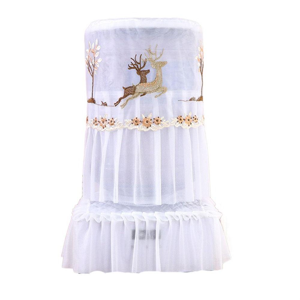 2pcs/set Korean Style Embroidered Bucket Dust Cover Fashion Water Dispenser Bucket Sleeve Office