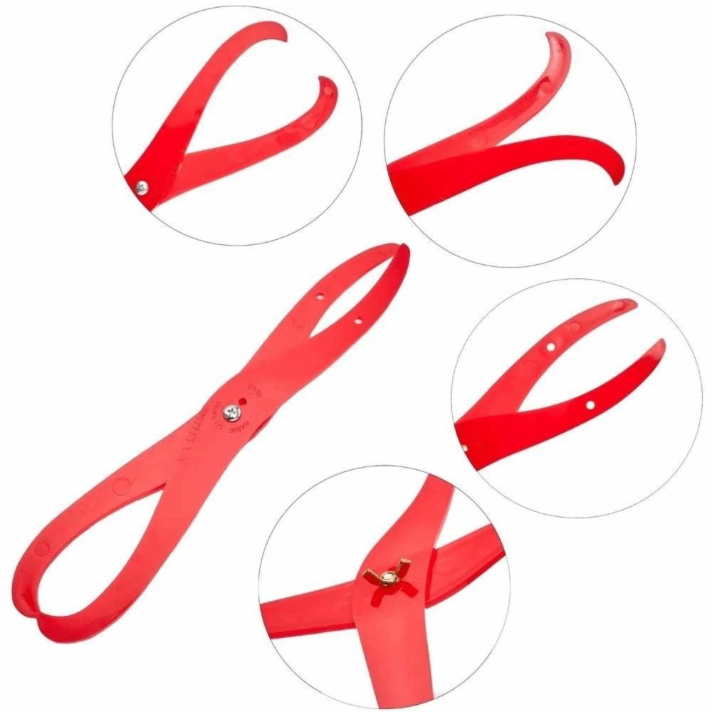 Pince à argile à double tête et jambe courbée Outil de mesure en acrylique, céramique, poterie Ébavurage