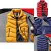 Modische Herren Steppmantel Weste Parka Mit Unifarbenem Muster Und Regulärer Passform