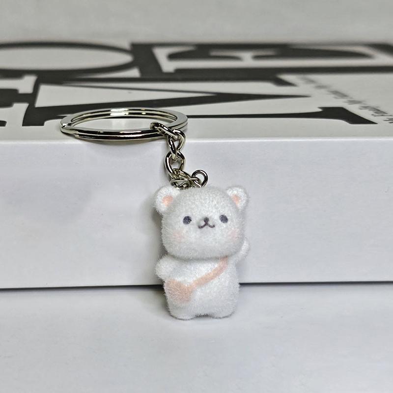 Decoración de Osito Lindo y Peludo Regalos Amantes de los Osos Mujeres Niñas Llavero de Oso Kawaii Llavero de Oso Lindo