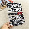 FOR MUGEN TYPE R VTEC Reflective Motorcycle Stickers, 3M Safety Warning At Night In the Dark Scooter Helmets
