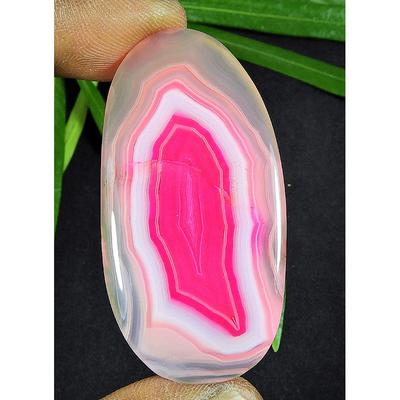 69Cts. Dyed Onyx Agate Oval Shape Cabochon Loose Gemstone 27X53MM SK-4344