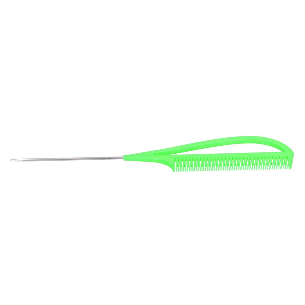 Hair Highlighting Tail Comb AntiStatic Hair Styling Comb for Barber Salon Home(Green )