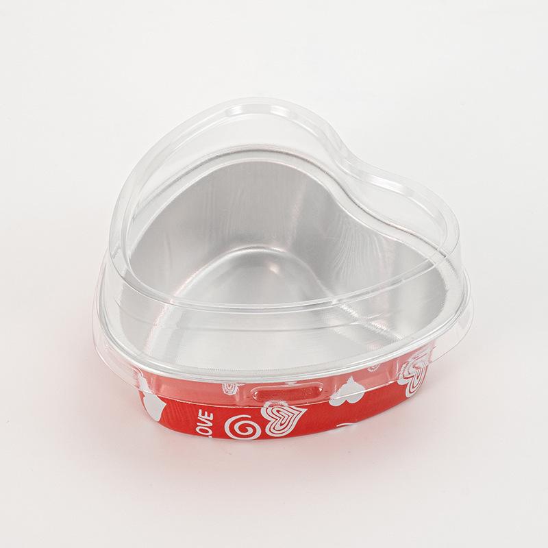 Heart-Shaped Aluminum Pudding Cup for Air Fryer Use Only (Not for Domestic Sales)