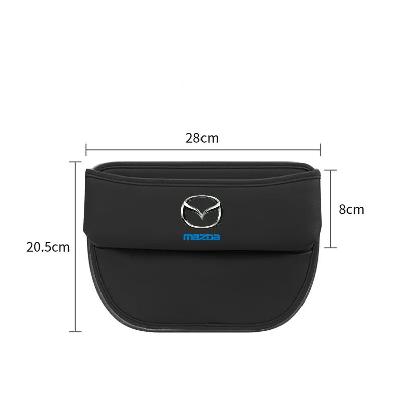 Car Seat Crevice Storage Box Seat Gap Slit Pocket Catcher Organizer For Mazda 2 3 4 5 6 7 8 323 626 CX5 CX7 CX9 RX8 MX3 MX5