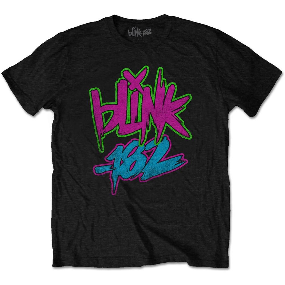 Official Blink 182 Unisex T-Shirt Neon Logo