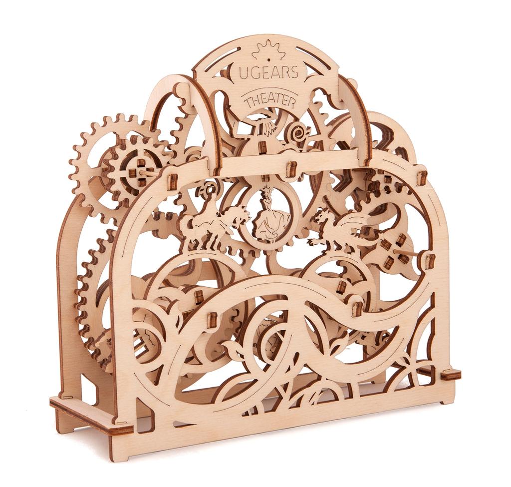 Ugears Theater Wooden Puzzle 70002, Crafts, Model Building, 3D Puzzle, No Glue or Tools Required, for Adults