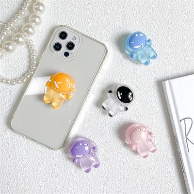Cute Luminous Astronaut Bracket Phone Grip Tok Griptok Holder Ring For iPhone Universal Accessories Phone Stand Holder Support