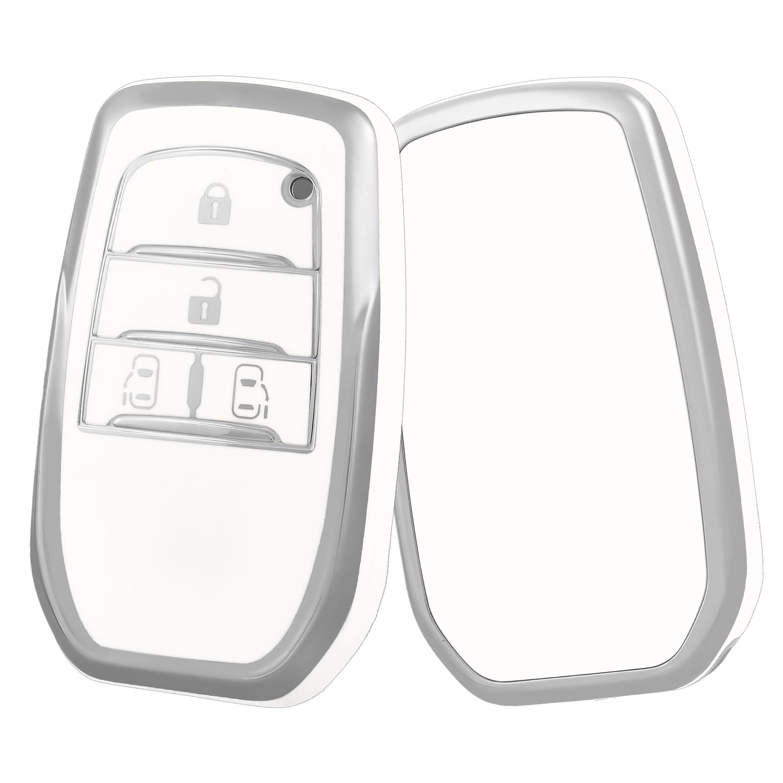 

В ПУТЬ Чехол для ключей, ТПУ Чехол для ключа автомобиля, Оболочка для ключа, Совместимый, Новая модель белый