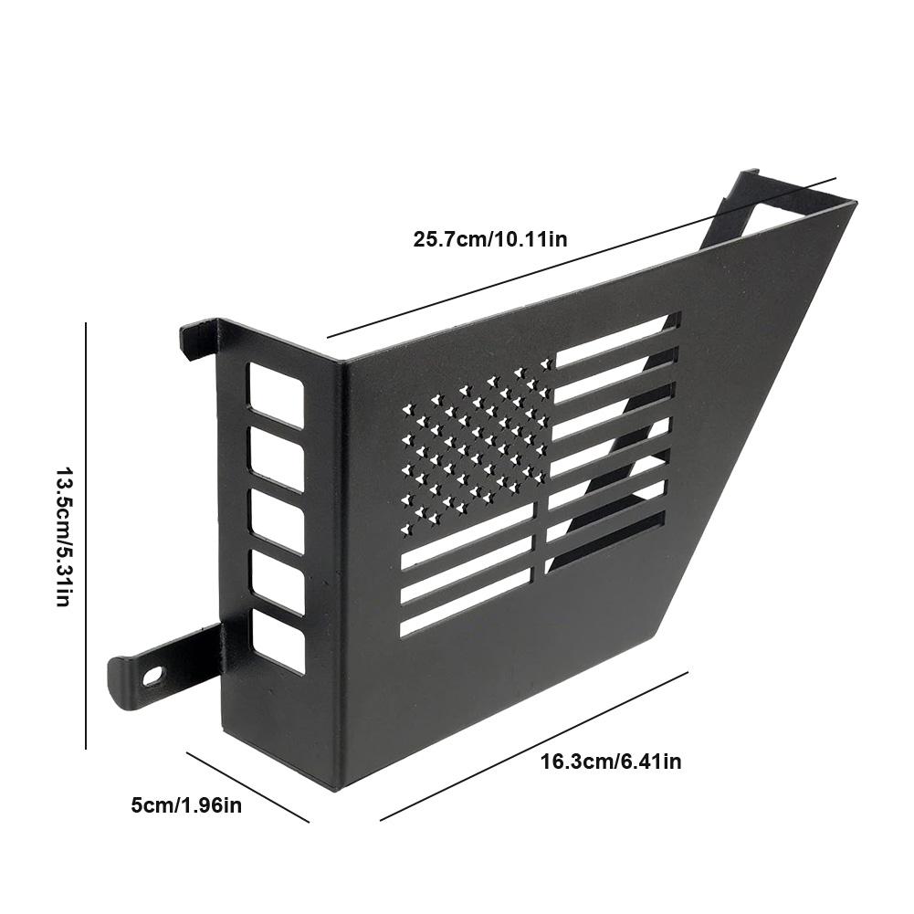2Pcs Metal Front Door Storage Box Car Wear Resist Door Storage Pockets Rust Proof Car Storage Rack for 2007-2018 Jeep Wrangler