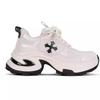 Leather Platform Dad Shoes Women's New Spring Small Man Height Increase Mesh Breathable Sports Casual Women's Shoes