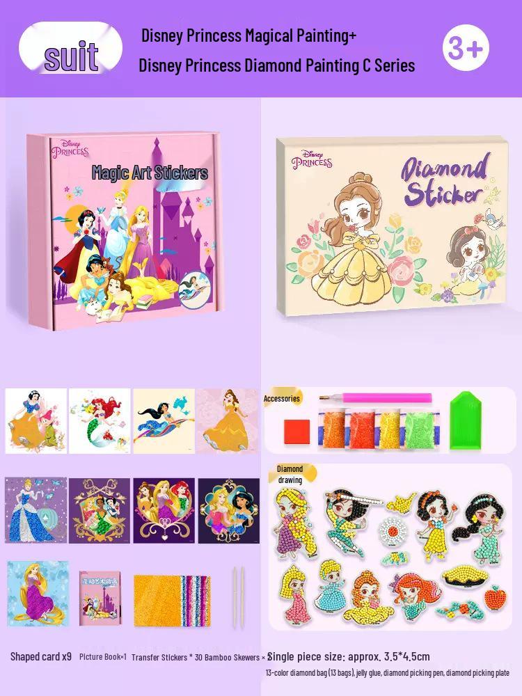 DIY Iridescent Magical Art Sticker Painting Set for Kids