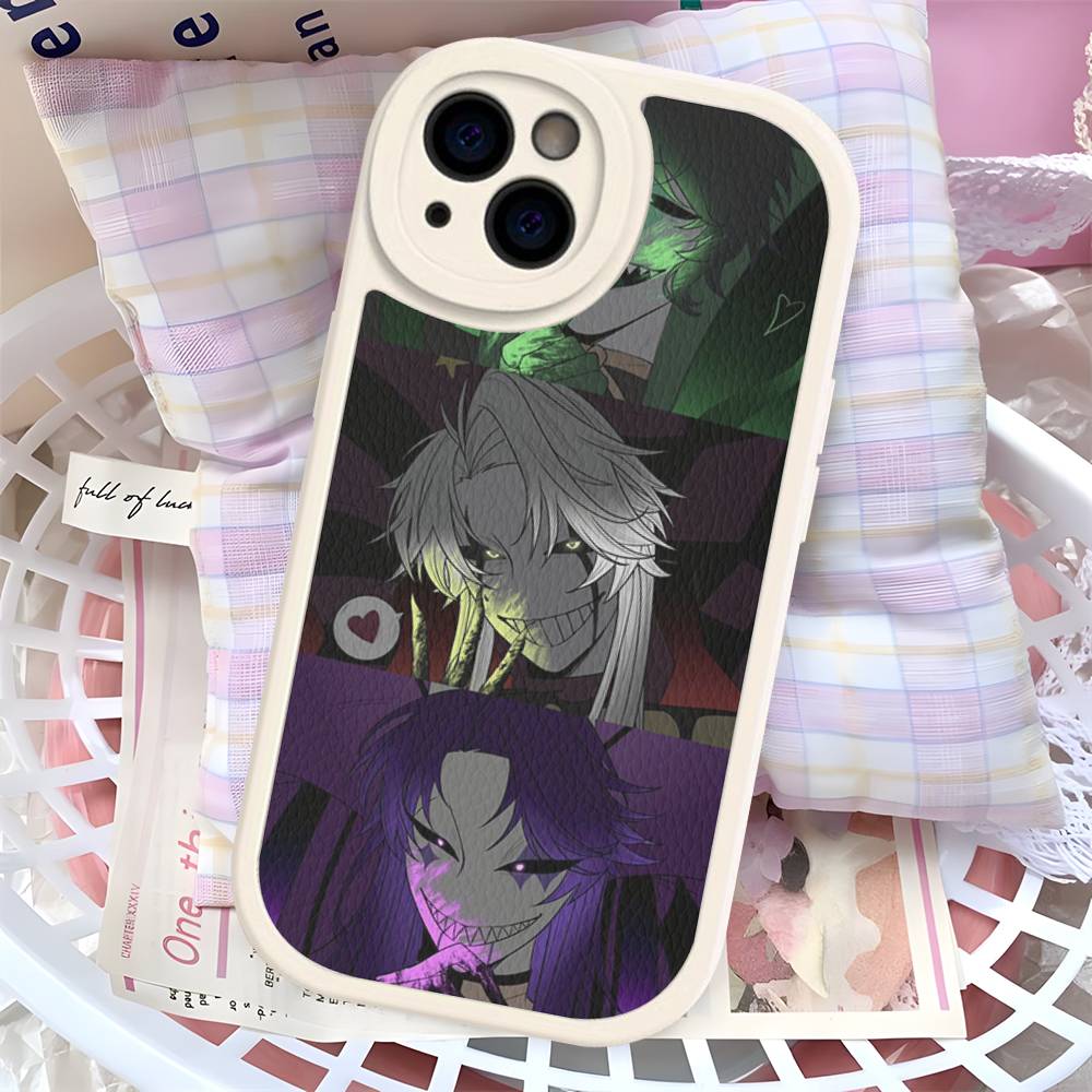 Anime The Freak Circus Pierrot Leather Phone Case For IPhone 16 15 14 17 Pro Max 11 12 Mini Plus Soft Shell