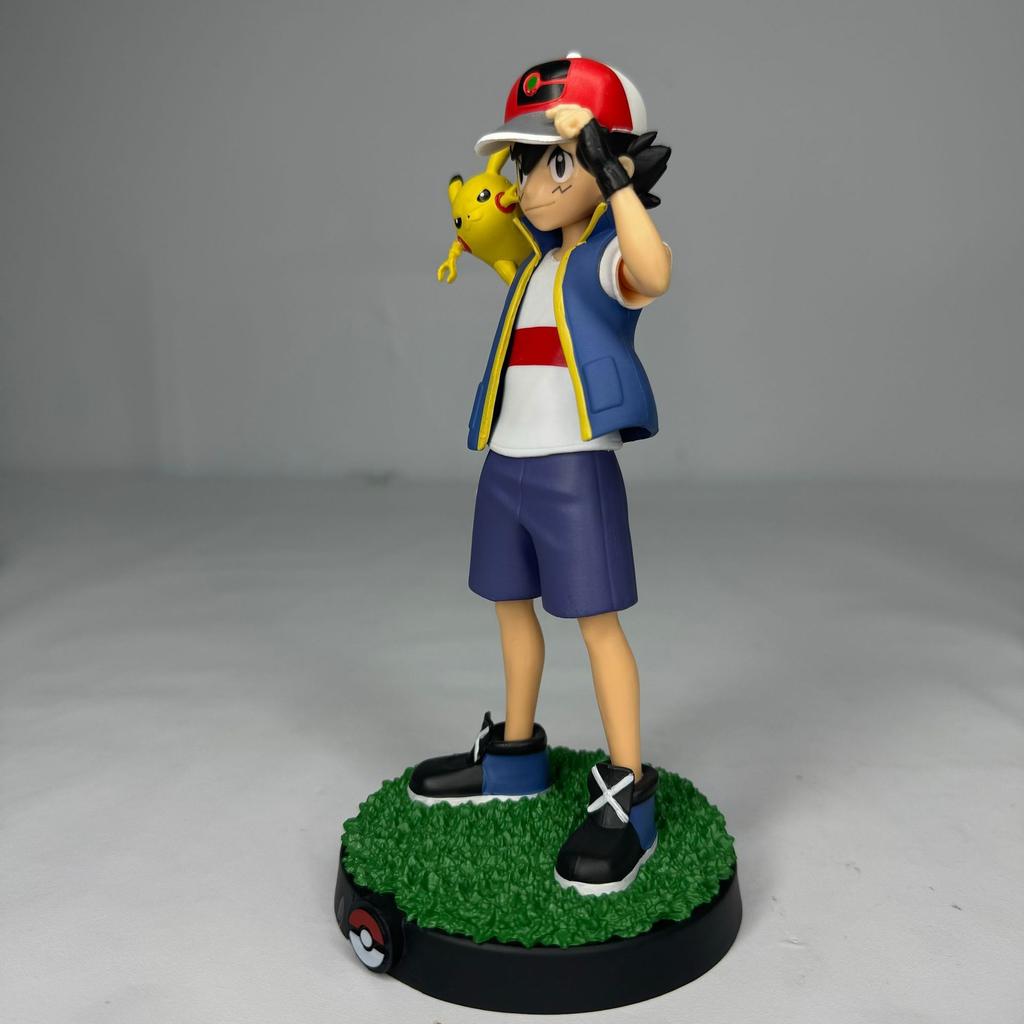 Pokemon Ash Ketchum and Pikachu Action Figure Anime Collectible Model Toy Gift Decoration