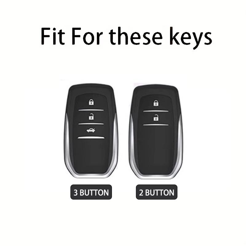 Black Warrior Style Tpu Car Key Case Cover Fob For Toyota Corolla Se Camry 50 55 Tlc200 Yaris Land Cruiser Prado150 Rav4
