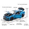 Large Size 1/18 Mustang Shelby GT500 Alloy Diecasts Sports Car Models 4 Doors Can Be Opened Metal Vehicles for Kids Toys Gifts