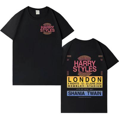 Singer HarryStyle Together Tour 2026 Tshirts Aesthetic Hip Hop T Shirt Mens Women Harajuku Oversized Casual Teenagers T Shrits