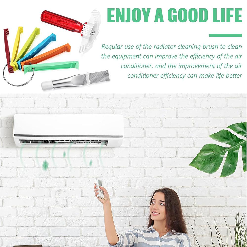 Air Conditioner Condenser Fin Comb Set Brush Repair Tool For Condenser Coil