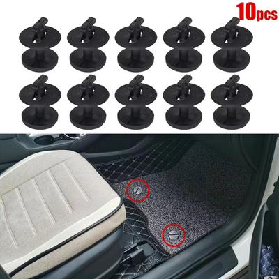 10 peças de prendedores para carpete de carro com arruelas para BMW E32 E34 E36 E46 Série 3 E38 E39 Série 5 e 7, fixadores de substituição 82119410191