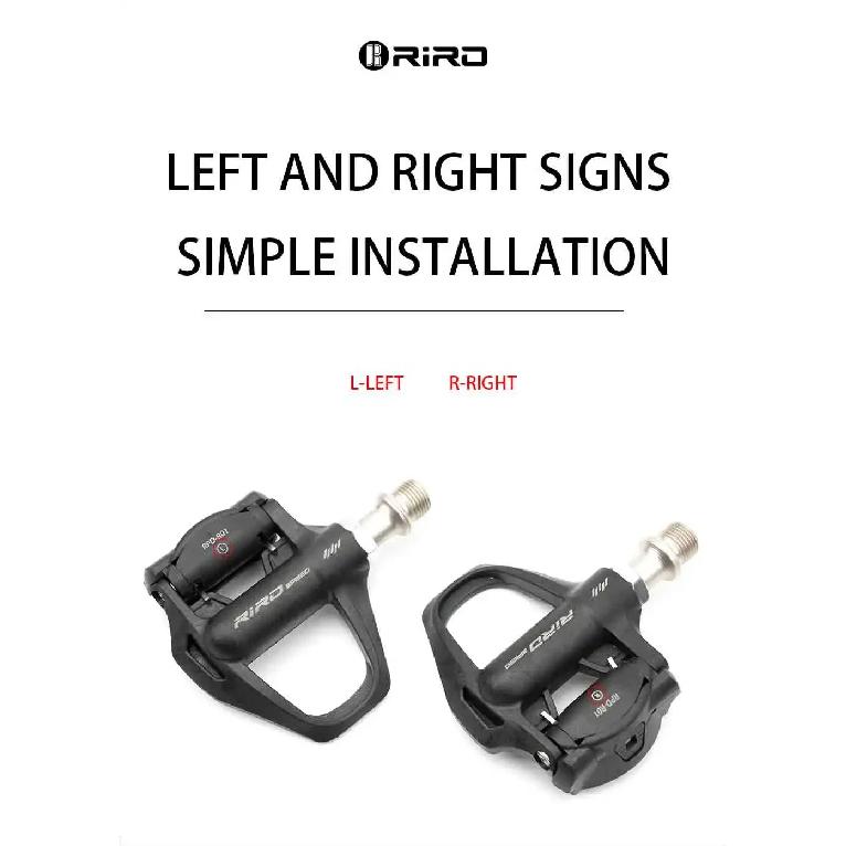 RIRO automatic road bike pedals Self-Locking nylon pedals with Cleat For Shimano SPD System black ultralight road bike pedals