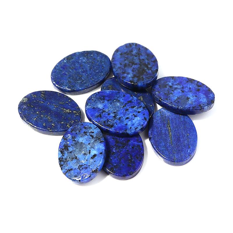 5pcs 13x18mm Oval Natural Cabochon Stone Flat Round Colorful Spacers For Earrings/Pendant DIY Jewelry Making Accessories