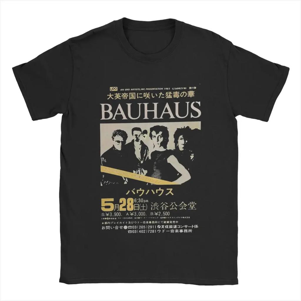 Bauhaus T-Shirt for Men Leisure 100% Cotton Tee Shirt Crewneck Short Sleeve T Shirts Plus  Clothes#Color