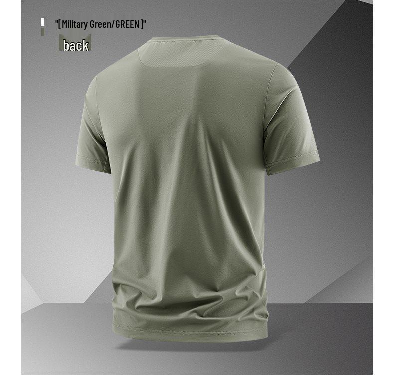 2026 Plus Size Summer Ice Silk Casual T-shirt for Men and Women - Breathable and Loose Fit for Outdoor Leisure
