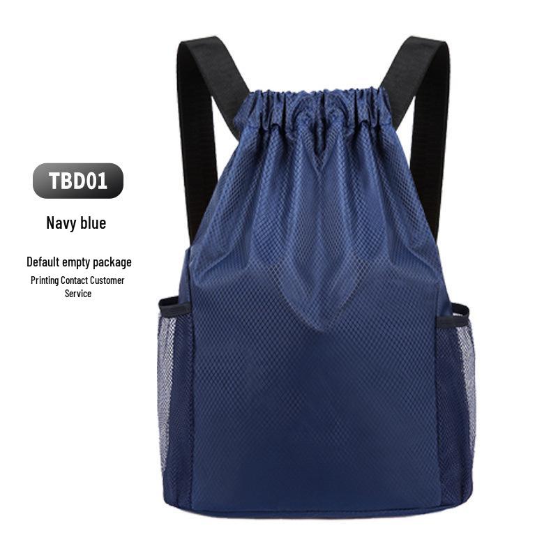 Large Capacity Drawstring Backpack: Double Shoulder Sports Fitness & School Bag
