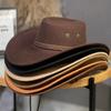 Fashion Western Style Western Cowboy Hat Ethnic Style Large Brim Jazz Hat Mongolian Caps Travel